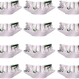 Melamine 5 Inch Beautyful (614)Stylish Snacks Plate Set 12 Pcs Quarter Plate-1