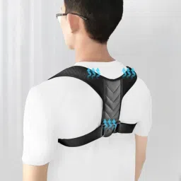 Brace Support Belt Adjustable Spine Back Lumbar Posture Shoulder Back Blet (L) Boys, Girls, Men, Women Lacrosse Shoulder Pad-97