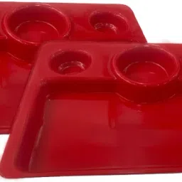 Serving Plate Dosa Sectioned Plate-image-1