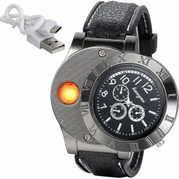 USB Rechargeable Cigarette Cigar Lighter Watch Novelty Cool Lighters Windproof Pocket Lighter-14