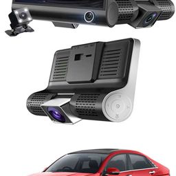 maties 170Degree/3 Lens/Wide Angle Car Camera DVR/G-Sensor Dashcam-296 Black LCD-picture-13