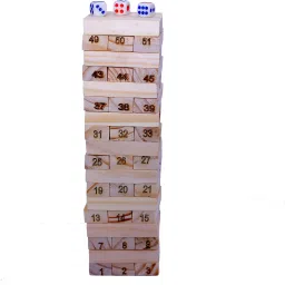 Wooden Building Blocks 54 Pcs 3pcs Dice Stacking Game ,Tumbling Tower for Kids-image-88