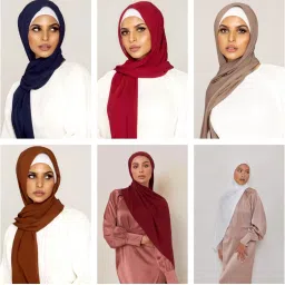 Solid Chiffon Women Multicolor Faux Turtleneck Neck Cover, Scarf, Bluetooth Scarf, Fancy Scarf, Stole-image-3