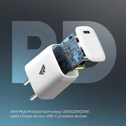 vaku luxos Vaku Neutron 30W Type C Fast Charger (Adapter Only, Multi Protocol Support, White) image 5