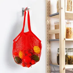 Cotton Mesh Reusable Bags | Multipurpose Storage Organiser Bag Grocery Bag-image-23
