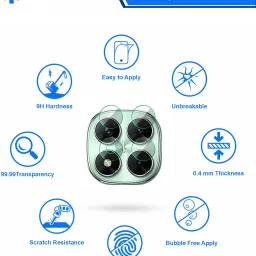 Nazomi Tech Back Camera Lens Glass Protector for Poco x7, X7 Poco, POCO X7 image 2