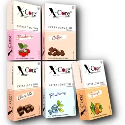 dotted condoms- 50 pcs flavored condoms, with 50 pcs. DISPOSAL POUCHES & 50 pcs. TISSUE PAPERS, Free of chemicals like paraben, Flavors-(coffee, blueberry & Strawberry), 5×10's box= 50 PCS. Condom-image-30