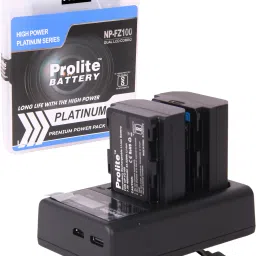 Prolite NP-FZ100 Combo | 2 NP-FZ100 Platinum Li-ion Camera Battery with 1 Dual LCDCamera Battery Charger-picture-36