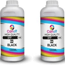 canoff DTF Pigment Ink Suitable for All Direct to Flim Printer All-in-One Versatile Black - Twin Pack Ink Bottle-2