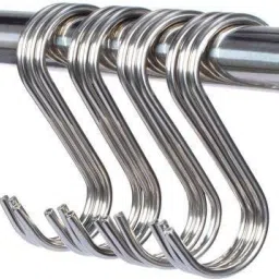 10PCS Steel S Shape Heavy Duty Multipurpose Use S Hook hanger/ Cloth hanger/ Garden Pot hanger/ Kitchen hanger/ Cup/Cutlery hanging hook/ Towel hanging hook Hook 10-image-63