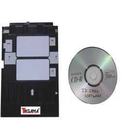 TRISAMA PVC ID Card Tray for EP L- 800, L805, L810, R260, R280, R290, T50, T60, P50 Black Ink Cartridge-1