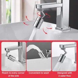 zucllin Swivel Sink Faucet Aerator Big Angle Dual-function 2-Flow Sprayer Faucet Head Faucet Nozzle image 5