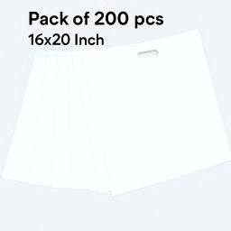 echoes of elegance Ecofriendly, Reusable D-cut Non wooven bags 16x20 (Pack of 200) Cotton Laundry Bag-image-45