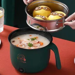 creation bazaar Non-Stick Multiperpse Rice Cooker Portable Low-Power Multi-Function Cooking Hot Rice Cooker, Travel Cooker, Egg Cooker, Egg Boiler, Deep Fryer image 5