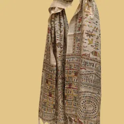 Pure Silk Embroidered Multicolor Women Dupatta-image-72