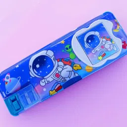 sidhi store Multipurpose Space Printed Calculator Geometry Box, Random Design Geometry Box image 4