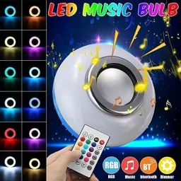 NKL Home Decorate LED Music RGB 003 Bluetooth Speaker Colorful with Remote Control Smart Bulb image 4