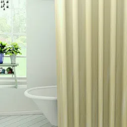 casa furnishing 213 cm (7 ft) PVC Shower Curtain Single Curtain-picture-6