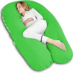 wild mint Luxurious Imported Microfibre Solid Pregnancy Pillow Pack of 1-picture-25