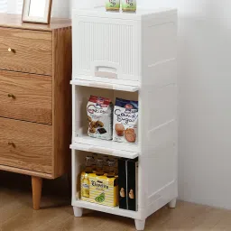 for Neat and Tidy Storage Solutions plastic drawers storage Plastic, Polypropylene 3 Pockets-5