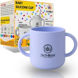 Silicone Baby Drinking Open Tiny Cup with Two Handles | Bpa-Free, Non Sippy Cup- Food Grade Silicone-42
