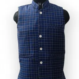 Checkered Men Waistcoat-image-8