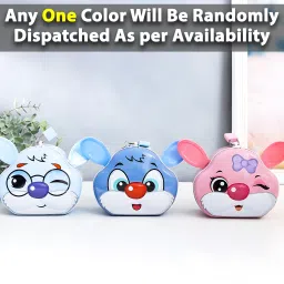 wishkey Rabbit Theme Spacious Coin Collector Money Saving Piggy Bank with Lock & Keys Coin Bank image 3