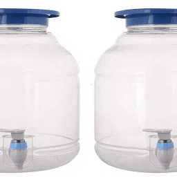 2Pc 10 Litre Plastic Water Dispenser for 20 ltr Bottle Jar with Tap Heavy Duty D Bottled Water Dispenser-picture-24
