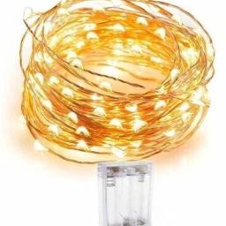 30 LEDs 3 m Yellow Steady String Rice Lights-image-3