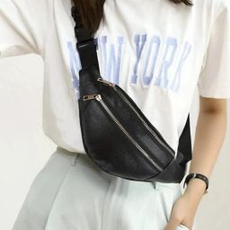 HouseOfCommon Unisex Bag/Waist Pack for Travelling, Hiking, Running Waist Bag (Black) waist bag for women-image-75