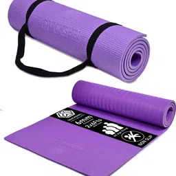 quick shel 6mm Thick EVA Anti Slip Home Gym Exercise Workout for Men Women Kids with Strap Purple 6 mm Yoga Mat-picture-12