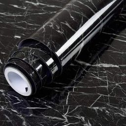 60 cm Black Granite Wallpaper for Kitchen, Countertop, 60 x 200cm, Pack of 1 Self Adhesive Sticker-image-2