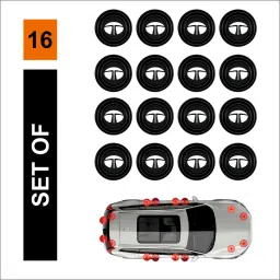Set of 16 Car Door Shock Absorber Protector Soundproof Rubber Pad- Tata Car Door Panel-image-23