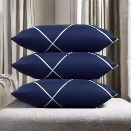 LUXURY Polyester Fibre Solid Sleeping Pillow Pack of 3-image-11