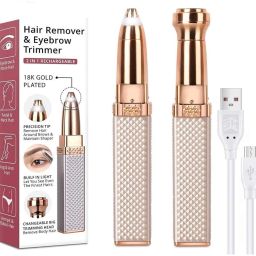 PGK TRADERS SQUARE DIAMOND 2 IN 1 EYEBROW FLAWLESS Trimmer 30 min Runtime 1 Length Settings-image-85