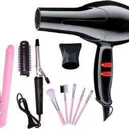 skyhaven Hair dryer, straightener, curler with makeup brush, professional saloon at home Personal Care Appliance Combo-image-79