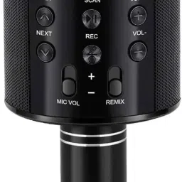 Karaoke Black Color Mic Wireless & 2 in 1 Portable Microphone with Speaker Microphone-image-36