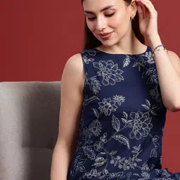 Anouk Women Floral Printed Regular Kurta with Palazzos & With Dupatta-13