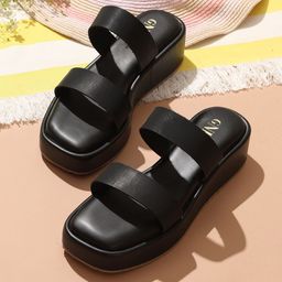 GNIST Open Toe Flatform Heels image 1