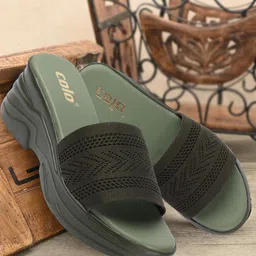 Colo Woven Design Platform Heels-26