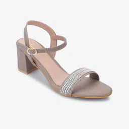 Gibelle Embellished Party Block Heels With Backstrap image 3