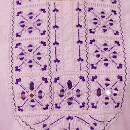Royal Export Floral Yoke Design Thread Work Regular Kurta with Trousers & Dupatta image 2