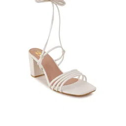 ZENVO Open Toe Block Heeled Gladiators image 2