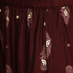 V-Mart Ethnic Motifs Printed Thread Work Regular Kurta with Sharara image 3