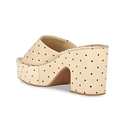 CAI Printed Open Toe Platform Heels image 5