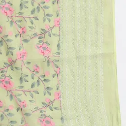 ASHRU Floral Printed Regular Mirror Work Kurta With Patiala & Dupatta image 4