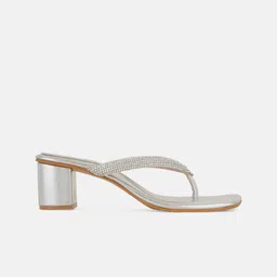 CORSICA Embellished Open Toe Block Heels image 2