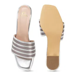 Carlton London Textured Open Toe Block Heels image 4