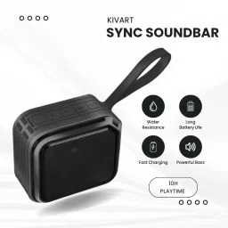 KIVART KIVART SYNC 5W TWS Portable Bluetooth Speaker | 10H Play Time 5 W Bluetooth Soundbar image 5