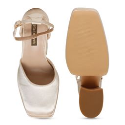 Flat n Heels Square Toe Platform Heels image 3
